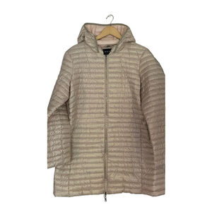 nuage Women's Beige Hooded Jacket parka lightweight